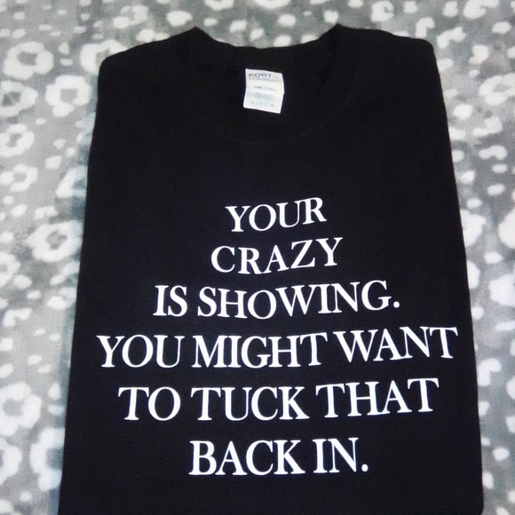 Port & Company Black Graphic Tee Unisex Size Small - Picture 2 of 5